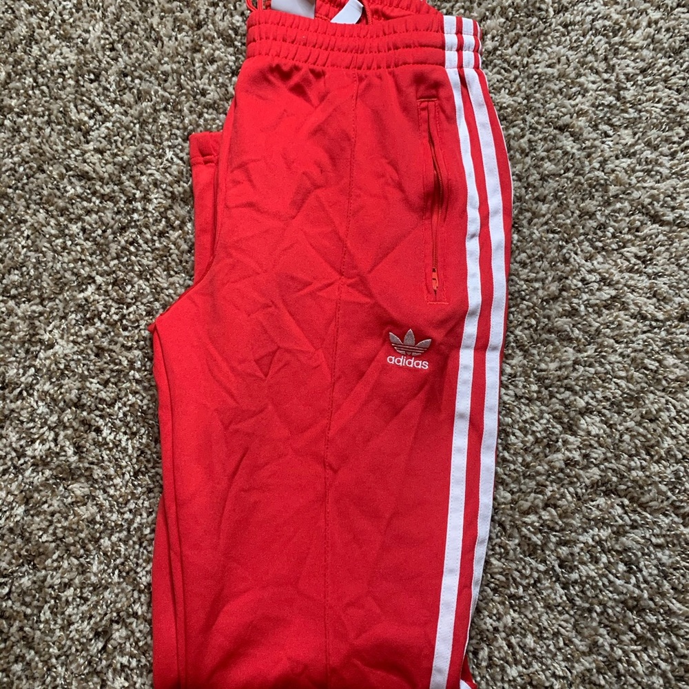 Red Adidas Track Pants
